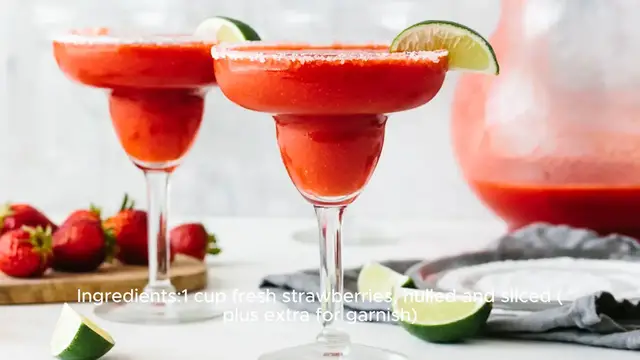 Video thumbnail for Strawberry Margarita Recipe