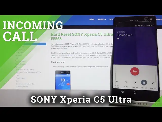 Video thumbnail for Incoming Call SONY Xperia C5 Ultra – Call Animation & Default Ringtone