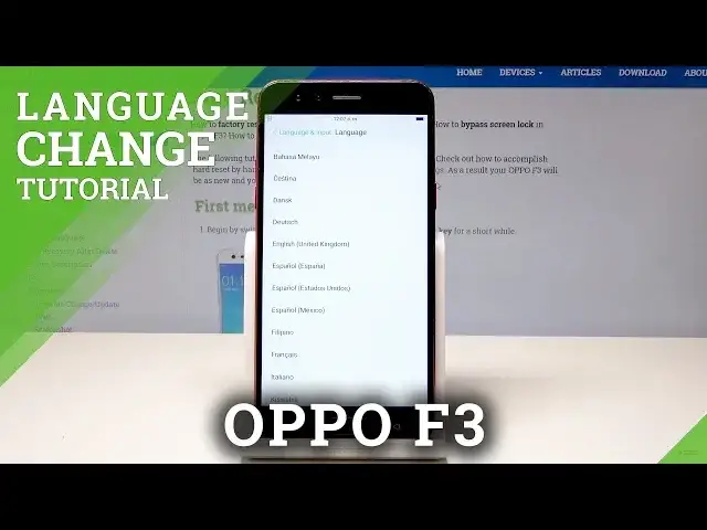 Video thumbnail for How to Change Language of OPPO F3 - Language Settings in OPPO Mobiles