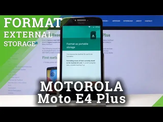 'Video thumbnail for How to Format SD Card in MOTOROLA Moto E4 Plus – Fix External Storage'
