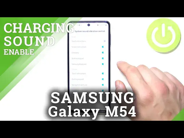 'Video thumbnail for How to Manage Charging Sounds on SAMSUNG Galaxy M54 - Sound Settings'