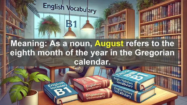 Video thumbnail for 2500 Must Know CEFR B1 Vocabulary - August: A Word of Time and Grandeur