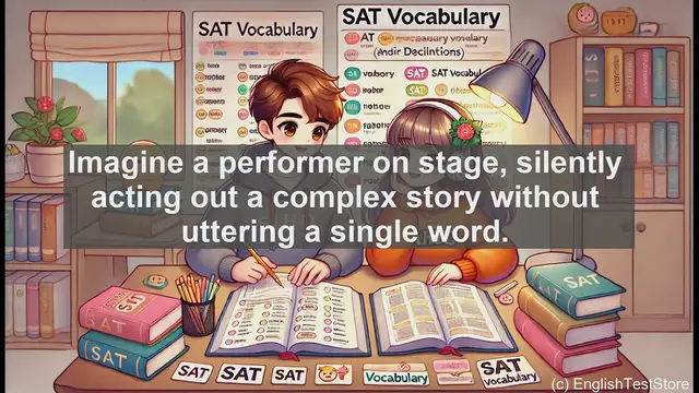 Video thumbnail for 5000 Must Know SAT Vocabulary - Pantomime: The Art of Silent Storytelling