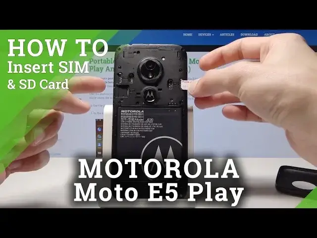 'Video thumbnail for How to Insert SIM and SD Card in MOTOROLA Moto E5 Play – Install SIM & SD Card'