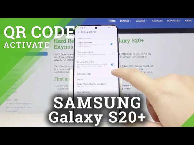 Video thumbnail for How to Activate QR Code Scanner in Samsung Galaxy S20+ | Quick Response Codes