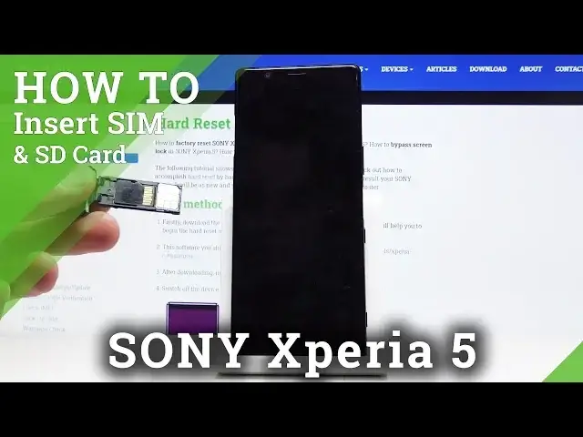 Video thumbnail for How to Insert Nano SIM Card in Sony Xperia 5 – Install Micro SD Card