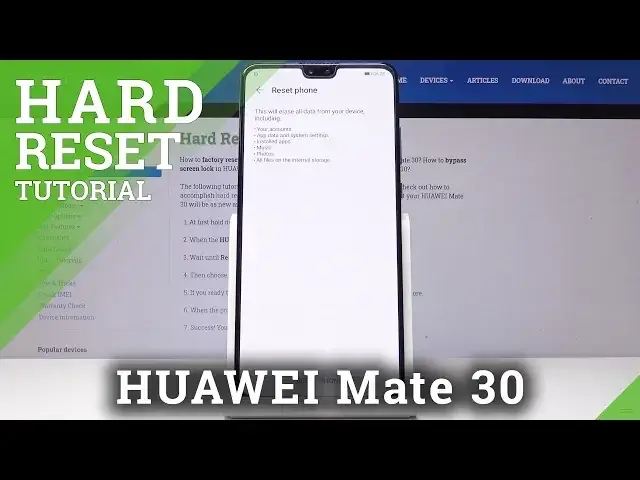 'Video thumbnail for Factory Reset HUAWEI Mate 30 - Erase All Content & Settings'