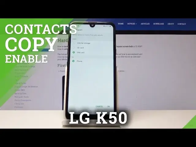 Video thumbnail for How to Manage Contacts in LG K50 - Copy Contacts