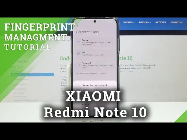 'Video thumbnail for How to Add Fingerprint to XIAOMI Redmi Note 10 – Scan Fingerprint'