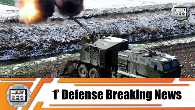 'Video thumbnail for Global Ordnance successfully test fires upgraded Nora B-52 M21 155mm Mobile Howitzer for US Army'