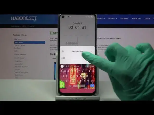 'Video thumbnail for How to Record Sounds on OPPO A54 5G - Use Sound Recorder App'