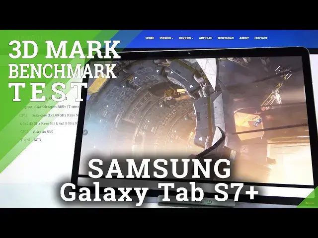 'Video thumbnail for Samsung Galaxy Tab S7+ - 3DMark Benchmark - Sling Shot Extreme Test - Snapdragon 865+ - 6 GB RAM'