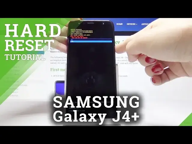 'Video thumbnail for SAMSUNG Galaxy J4+ Hard Reset / Bypass Screen Lock'