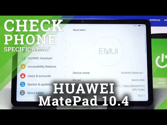 'Video thumbnail for How to Check Phone Specification in HUAWEI MatePad 10.4 – Find Phone Info'