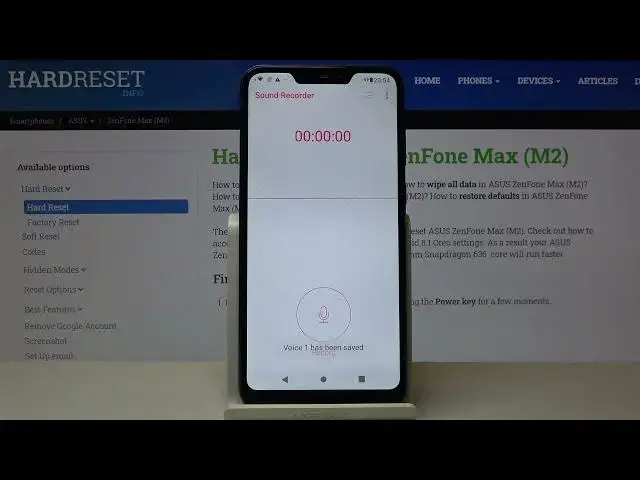 Video thumbnail for Record Sounds on ASUS ZenFone Max M2 – Use Voice Recorder