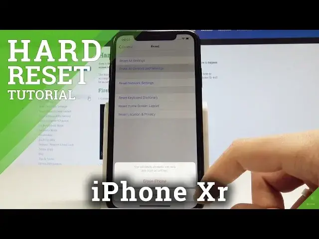 'Video thumbnail for iPhone Xr Hard Reset / Factory Reset by iOS Settings / Delete Data'