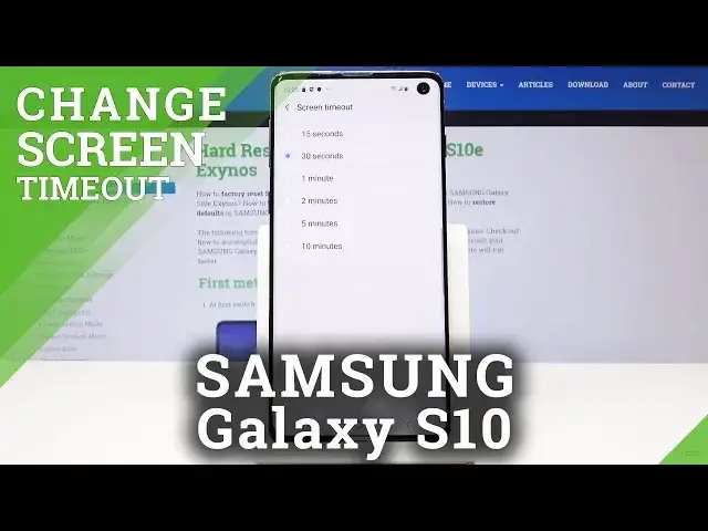 'Video thumbnail for How to Set Up Screen Timeout in Samsung Galaxy S10 - Change Sleep Time'
