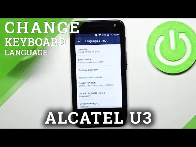 'Video thumbnail for How to Change Keyboard Language on ALCATEL U3 – Add Language to Keyboard'