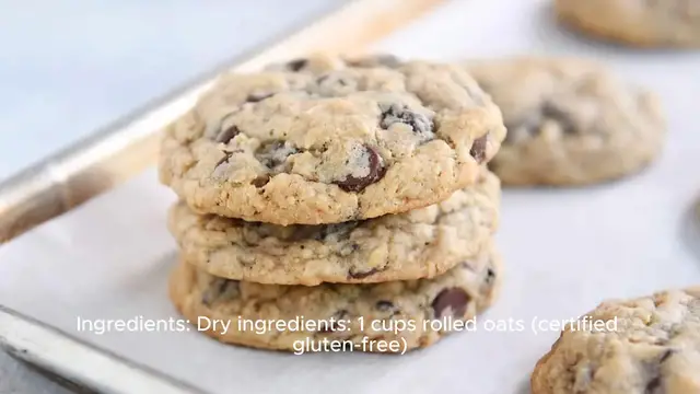 Video thumbnail for Gluten-Free Chocolate Chip Oat Cookies recipe
