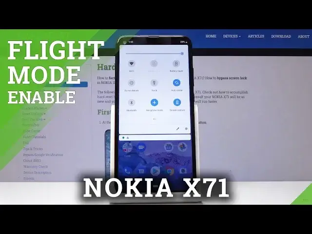 'Video thumbnail for How to Activate Flight Mode in NOKIA X71 - No Connection'
