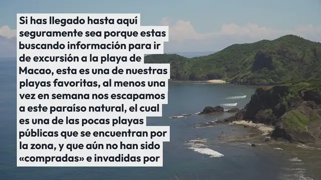 Video thumbnail for Playa de Macao: