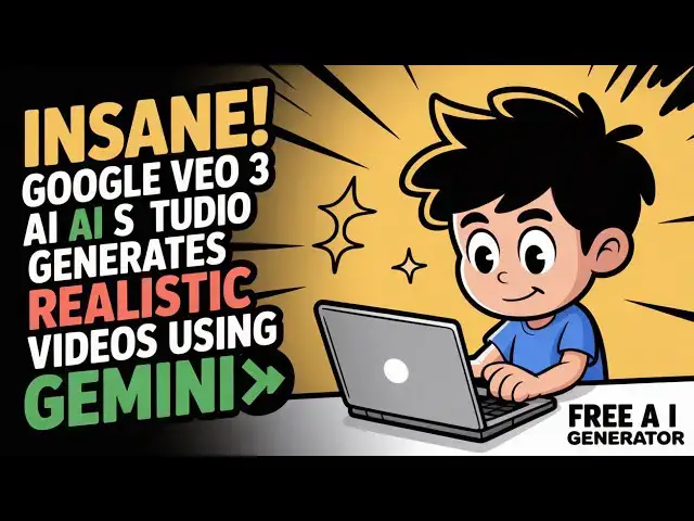 Video thumbnail for INSANE! Google VEO 3 AI Studio Generates Realistic Videos Using Gemini 😱
