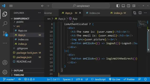 Video thumbnail for React.js auth0 Example to Integrate Google OAuth2 Login & Display Profile of User in Browser