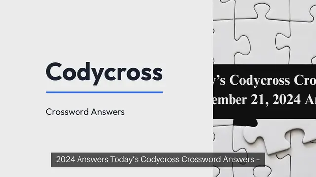 Video thumbnail for Today’s Codycross Crossword September 21, 2024 Answers