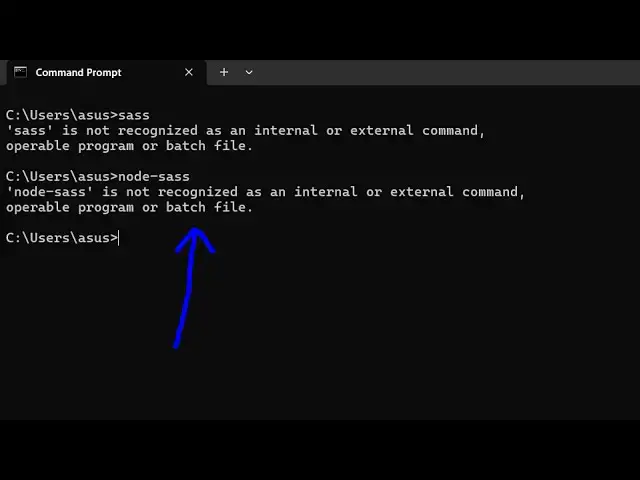 Video thumbnail for How to fix node-sass is not Recognized as Internal and External Command Operable Program