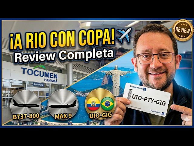 Video thumbnail for ¡A RÍO CON COPA! ✈️ Quito–Panamá–Brasil | B737-800 vs 737 MAX 9 😱