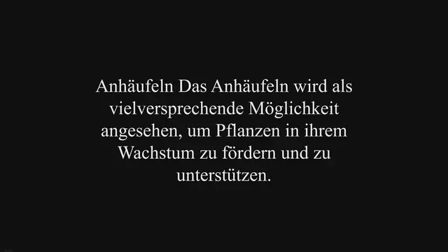 Video thumbnail for Anhäufeln