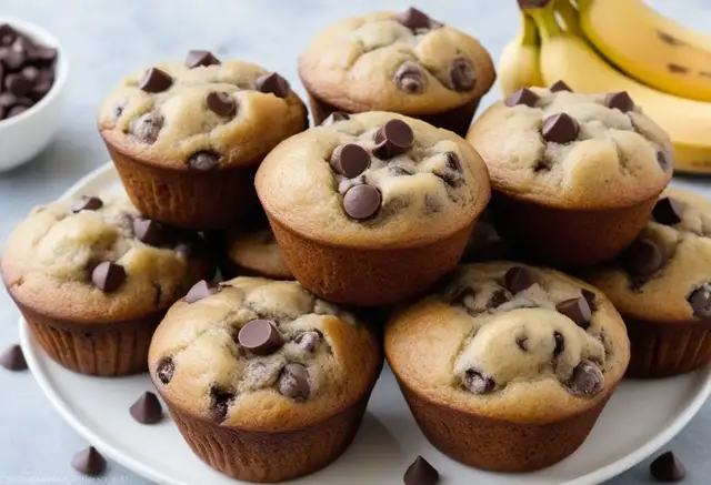 Video thumbnail for Banana Chocolate Chip Muffins