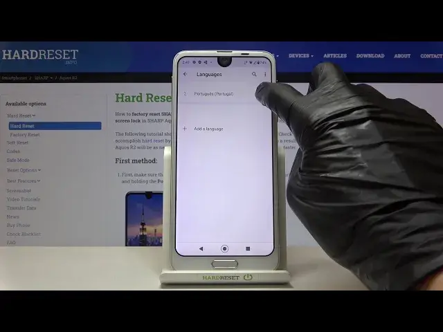 'Video thumbnail for How to Change Language on Sharp Aquos R2 - Manage System Langauge'