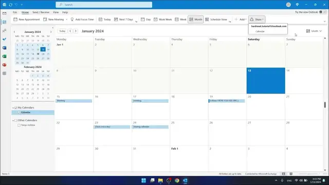 Video thumbnail for How to Share Your Calendar in Outlook