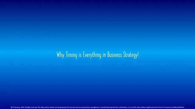 Video thumbnail for Why Timing is Everything in Business Strategy