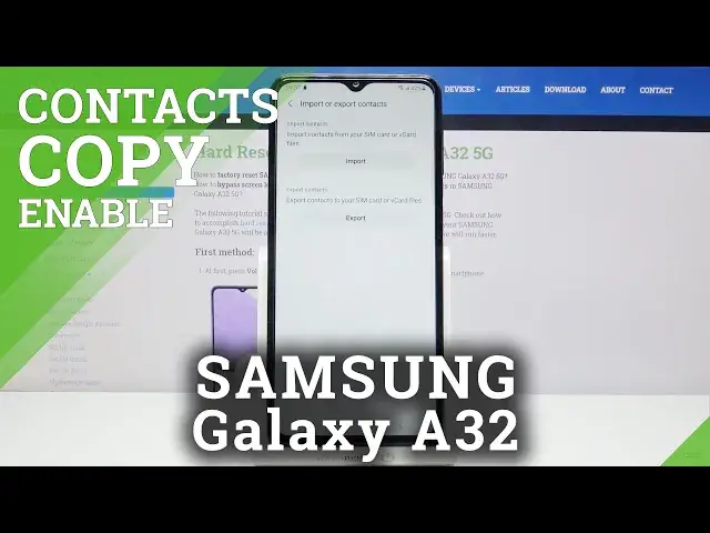 Video thumbnail for How to Move Phone Numbers in SAMSUNG Galaxy A32 – Copy Contacts