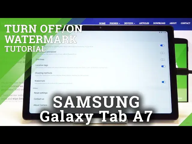 Video thumbnail for How to Manage Camera Watermark in SAMSUNG Galaxy Tab A7 – Customize Watermark
