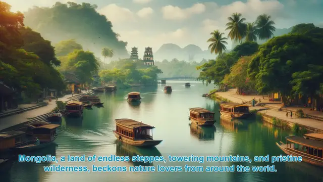 Video thumbnail for Exploring Mongolia's Natural Wonders: A Journey Through the Untamed Landscapes