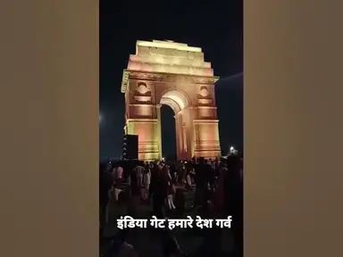 'Video thumbnail for Delhi:India Gate View at night | Karyaway Path | Narendra Modi'