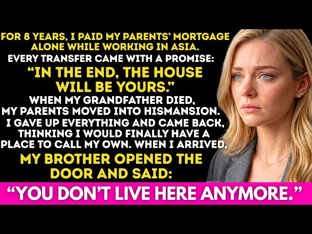 Video thumbnail for My Parents Said the House Was Mine If I Paid the Mortgage — When I Came Back I Had Nowhere to Live