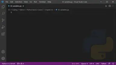 'Video thumbnail for Variables in Python !'
