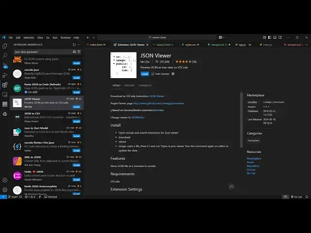 Video thumbnail for Edit & Preview JSON in One Click — Tree View for VS Code!
