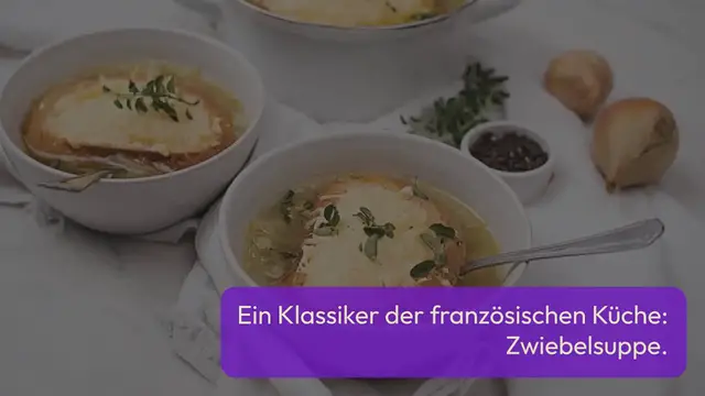 Video thumbnail for Zwiebelsuppe mit Prosecco & Käsecrostini
