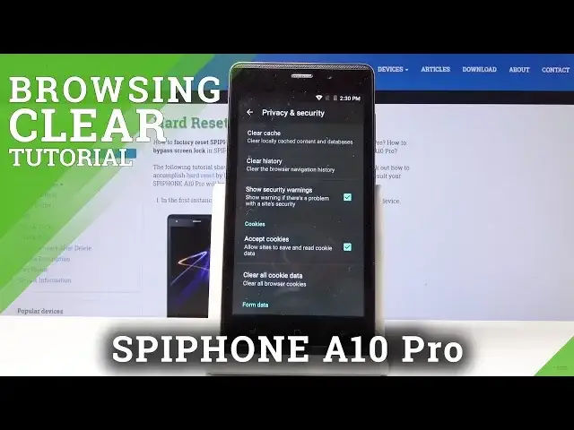 Video thumbnail for How to Clear Browsing Data in SPIPHONE A10 Pro - Erase Browser History