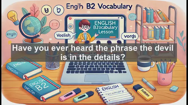 Video thumbnail for 1500 Must Know CEFR B2 Vocabulary - Mastering the Word 'Detail' for B2 English Proficiency