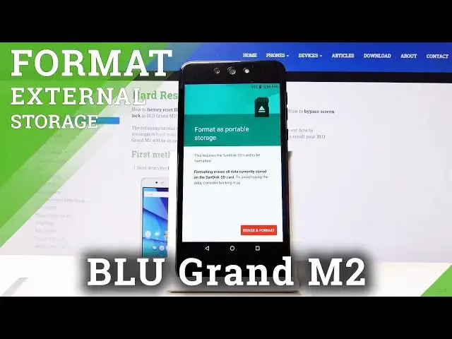 Video thumbnail for How to Format SD Card in BLU Grand M2 2018 - Clear External Storage