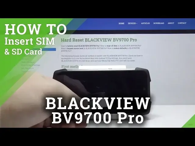 Video thumbnail for How to Insert Card in Blackview BV9700 Pro - Nano SIM / Micro SD Card