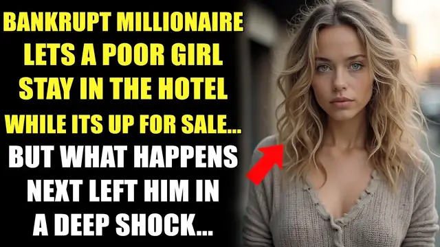 'Video thumbnail for Bankrupt Millionaire Lets a Poor Girl Stay in The Hotel, But What Happens Next Leaves Him Speechless'