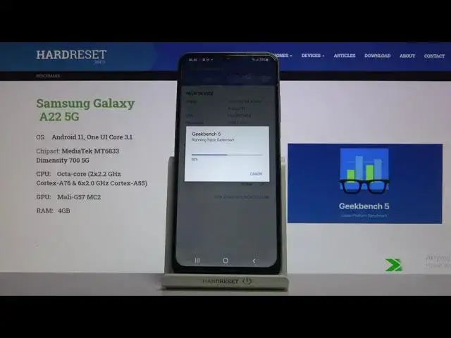 'Video thumbnail for Benchmark SAMSUNG Galaxy A22 5G | Geekbench 5 GPU Vulkan | Dimensity 700 | 4GB RAM Speed Efficiency'