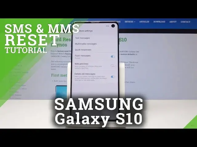 Video thumbnail for How to Delete SMS in SAMSUNG Galaxy S10 – Reset SMS & MMS History